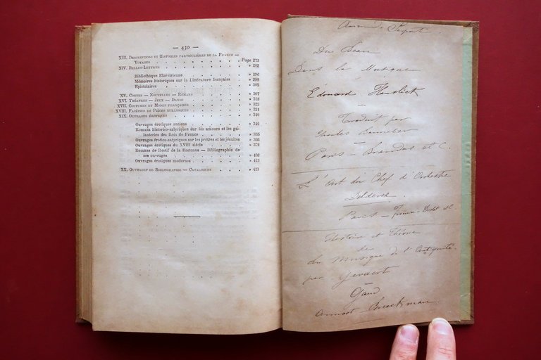 Catalogue d'Une Collection de Livres Anciens et Modernes Piazzoli Dumolard …