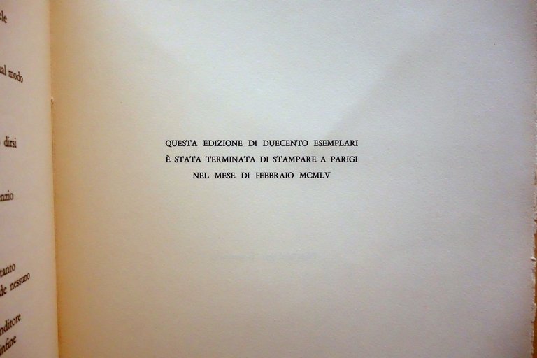 Catullo Carmi Tradotti da Carlo Saggio Alberto Tallone Parigi 1955 …
