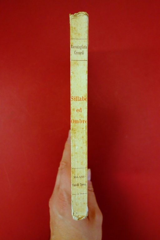 Ceccardo Roccatagliata Ceccardi Sillabe ed Ombre Treves Milano 1925 Prima … | Immagine Gallery 2