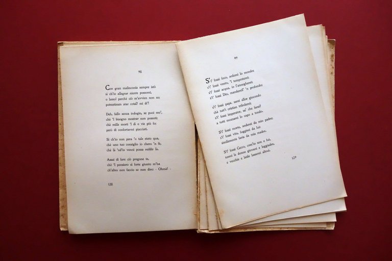 Cecco Angiolieri Il Canzoniere Il Ruscello Milano 1946 Numerato Edizione …