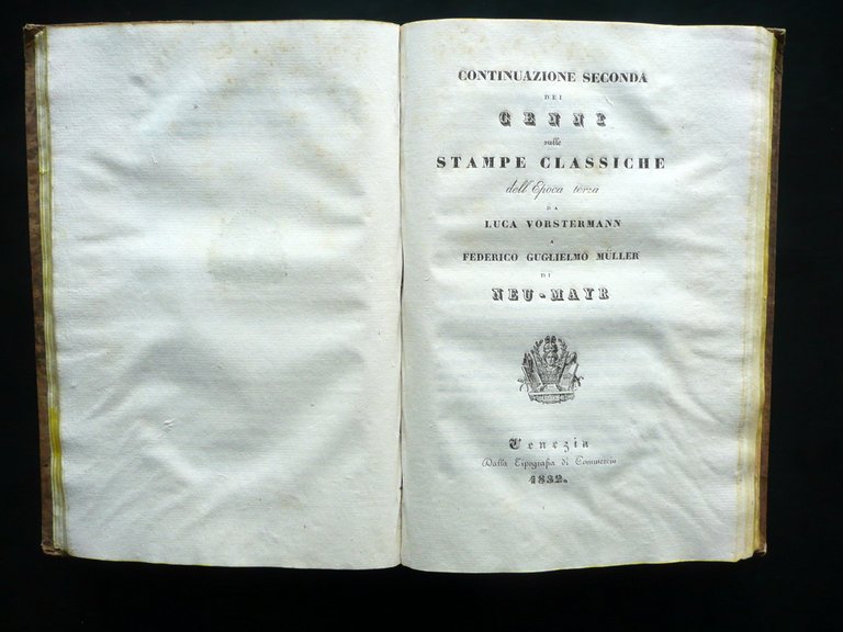 Cenni sulle Antiche Stampe Classiche da Finiguerra a Baroccio Venezia …