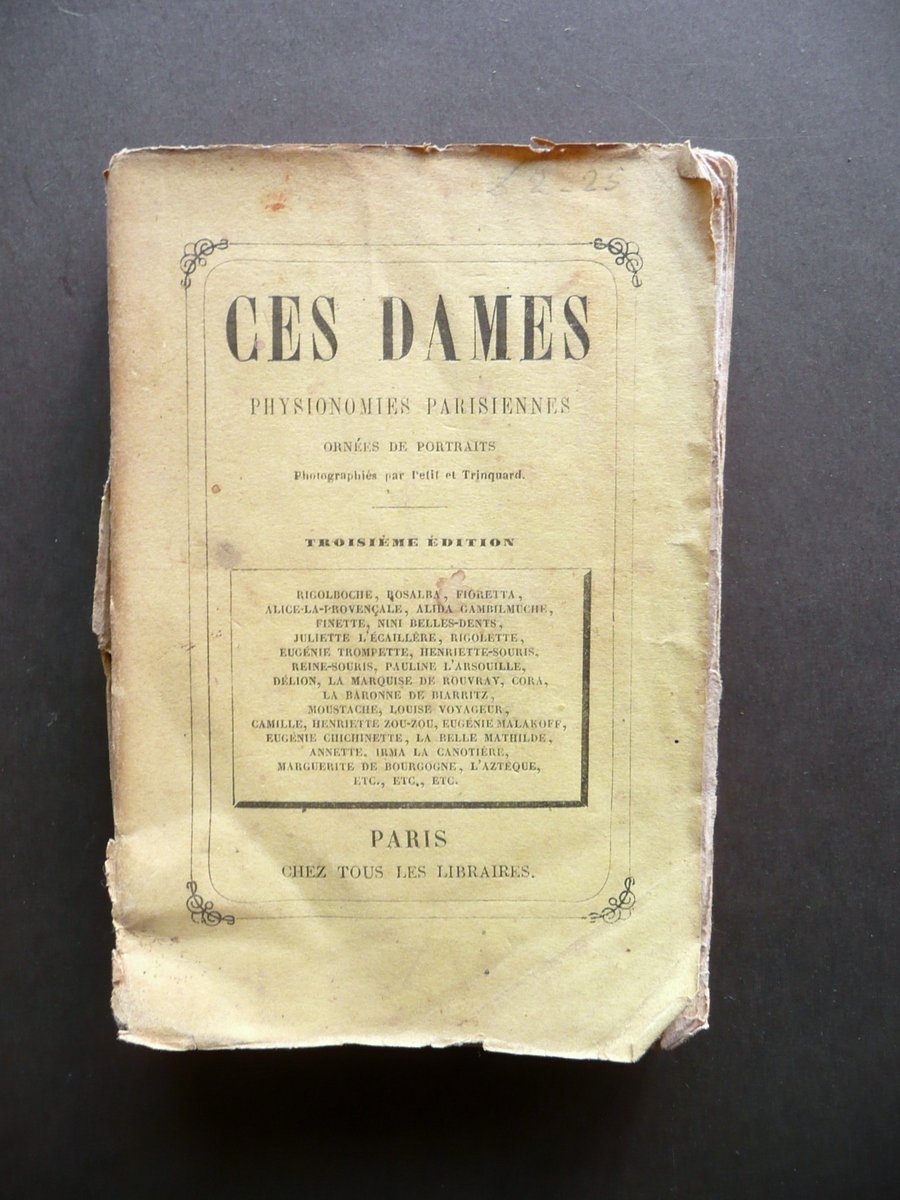 Ces Dames Physionomies Parisiennes Troisieme Editione Paris Fine '800