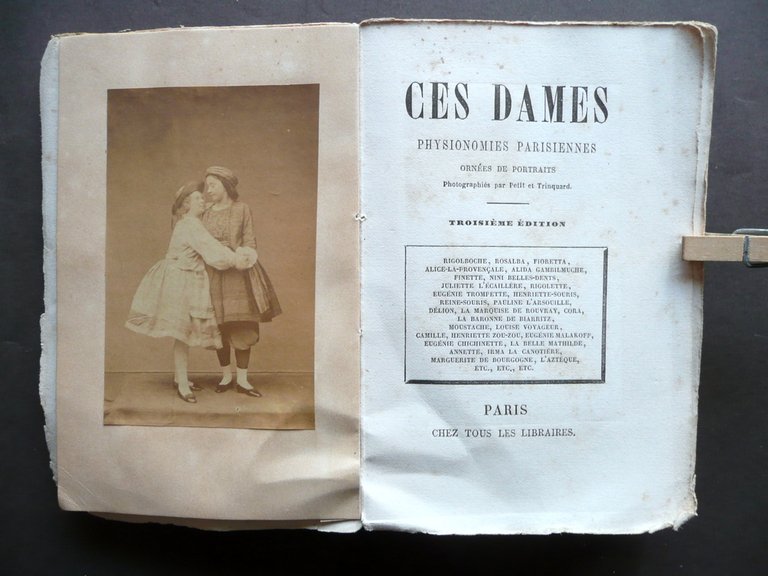 Ces Dames Physionomies Parisiennes Troisieme Editione Paris Fine '800