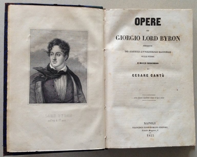 Cesare Cant˘ Opere di Giorgio Lord Byron Rossi Romano Editore …