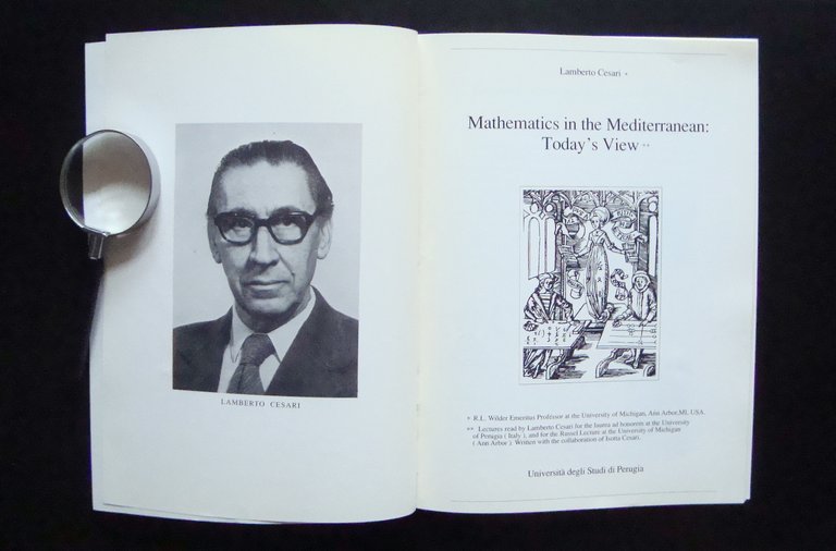 Cesari Lamberto Mathematics in the Mediterranean Today's View 1990 Perugia | Immagine Gallery 2