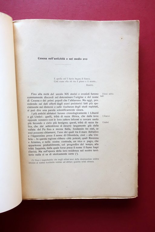 Cesena nella Storia Dino Bazzocchi Piero Galbucci Zanichelli Bologna 1915