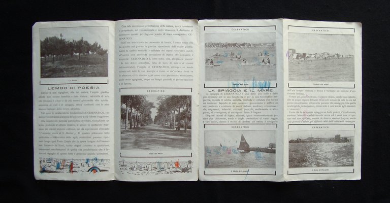 Cesenatico libretto Turistico anteguerra Spiaggia Incanto Retrosi Tip Riccione