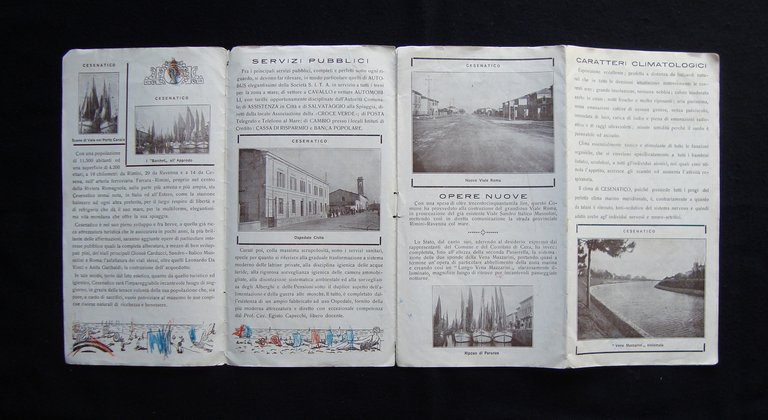 Cesenatico libretto Turistico anteguerra Spiaggia Incanto Retrosi Tip Riccione