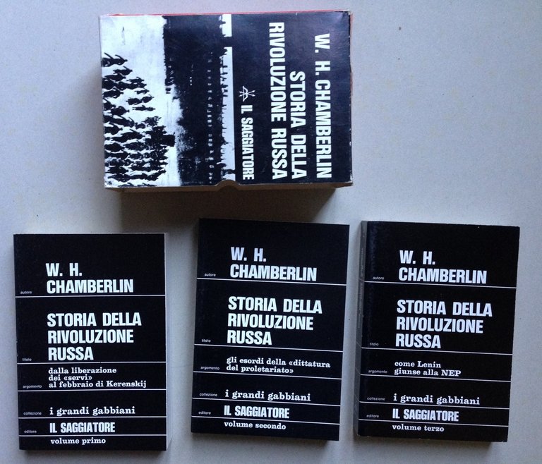 Chamberlin Storia Della Rivoluzione Russa 3 Volumi Il Saggiatore Milano 1967