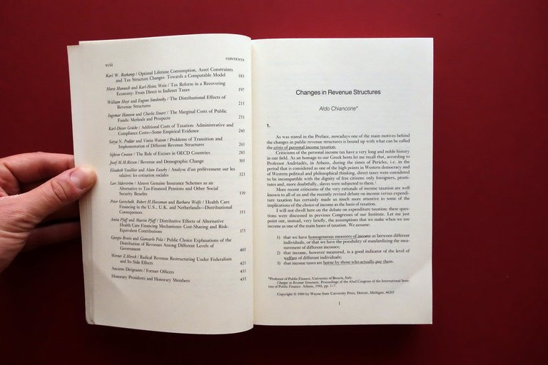 Changes in Revenue Structures Atti 42∞ Convegno di Finanza Pubblica …