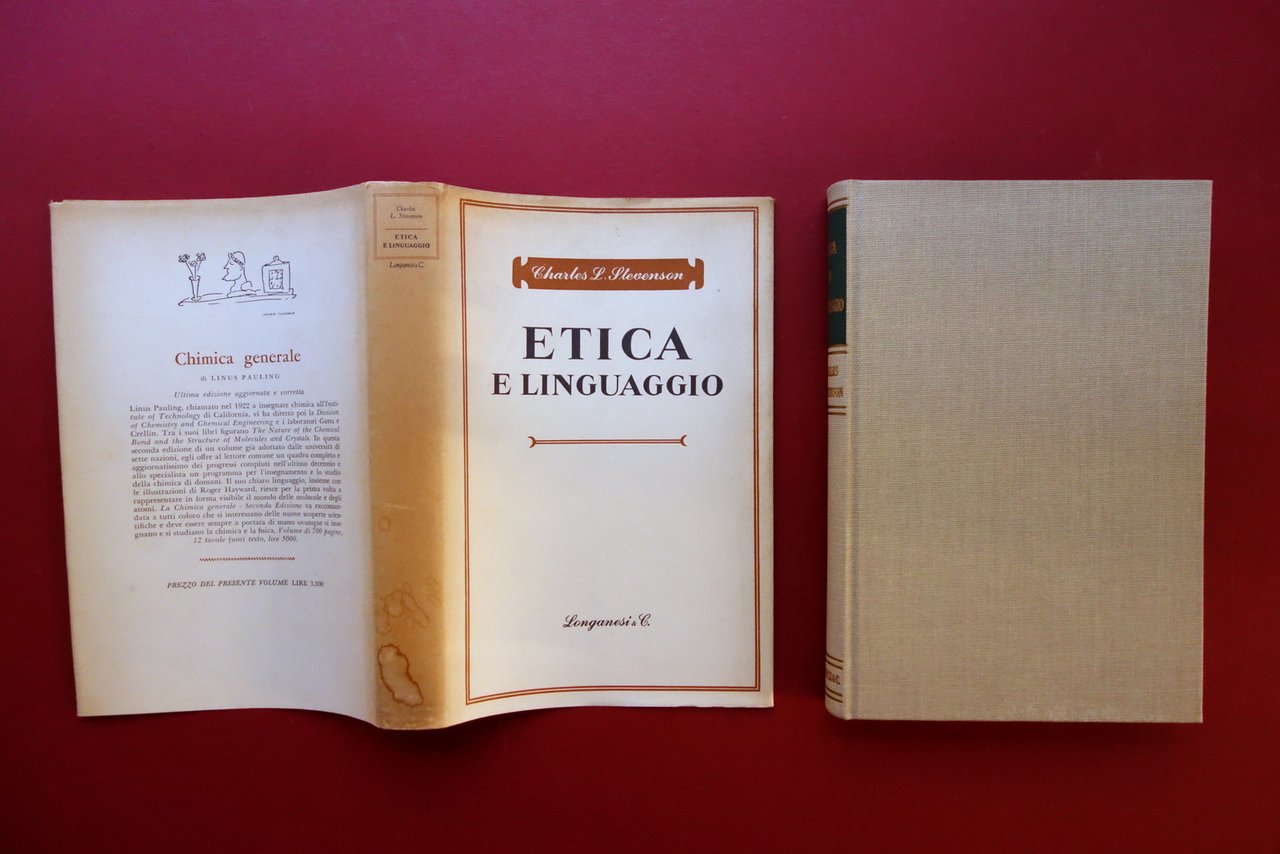 Charles L. Stevenson Etica e Linguaggio Longanesi Milano 1962