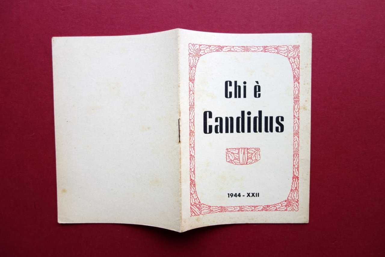 Chi Ë Candidus Carlo Maria Franzero Radio Londra 1944 RSI … | Immagine principale