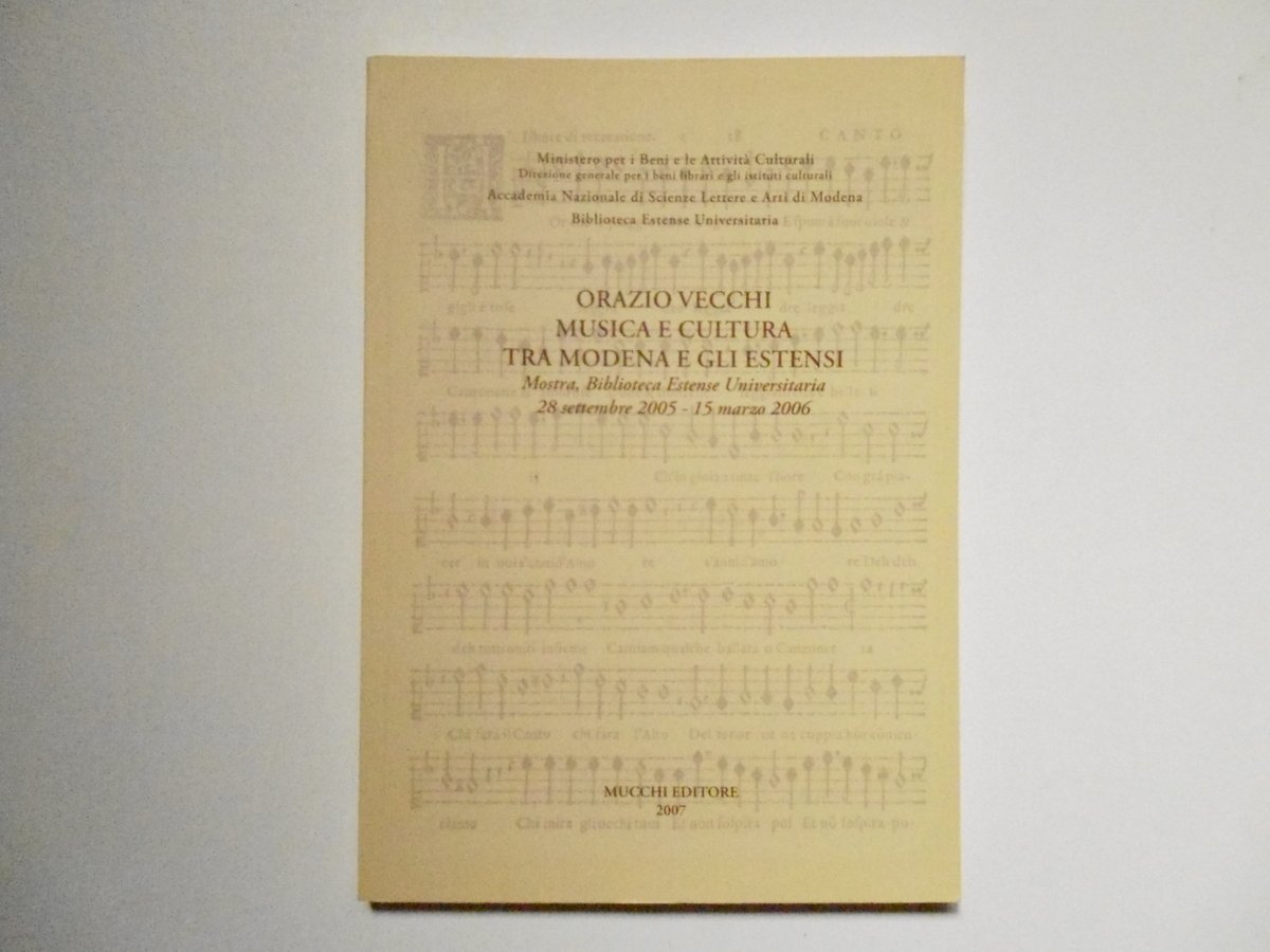 Chiarelli Orazio Vecchi Musica E Cultura Tra Modena E Gli … | Immagine principale