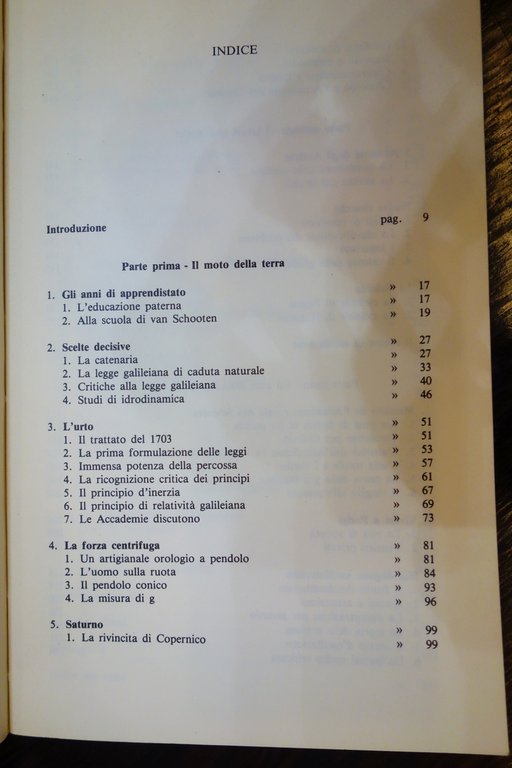 CHRISTIAAN HUYGENS UNA BIOGRAFIA INTELLETTUALE D'ELIA FRANCO ANGELI 1985 RARO