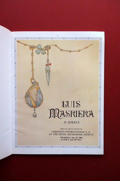 Christie's Catalogo Asta 35 Jewels Gioielli Luis Masriera Ginevra 1980