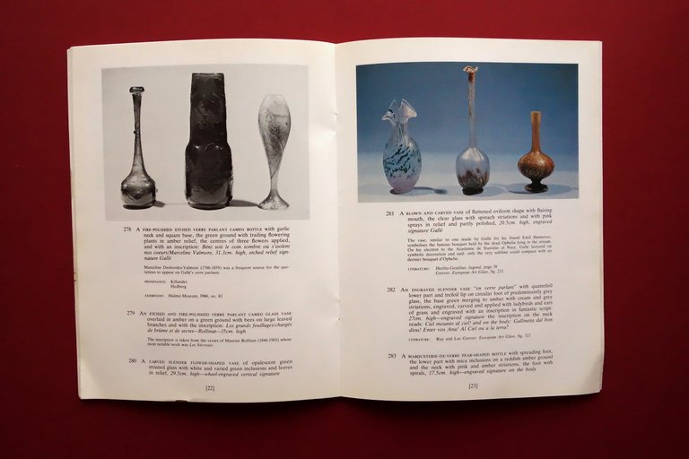 Christie's Catalogo d'Asta Vetri GallË Collezione Russell BodÈ Ginevra 1979