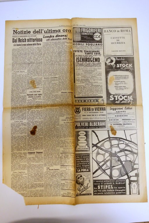 CIANO A COLLOQUIO CON HITLER IL POPOLO D'ITALIA 21/7/1940 N …