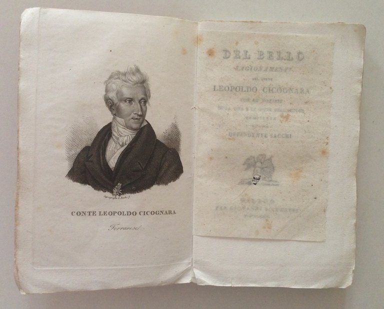 CICOGNARA DEL BELLO RAGIONAMENTI CON LE NOTIZIE SU LA VITA … | Immagine Gallery 2