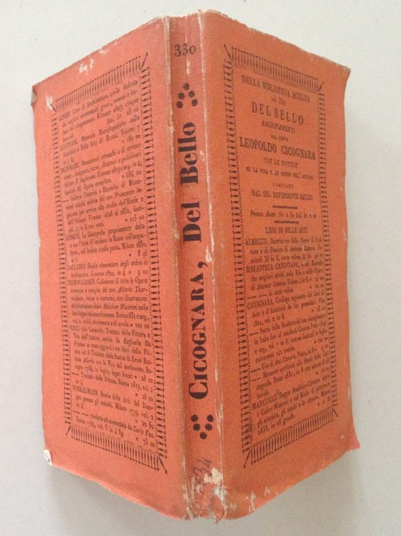 CICOGNARA DEL BELLO RAGIONAMENTI CON LE NOTIZIE SU LA VITA … | Immagine Gallery 4