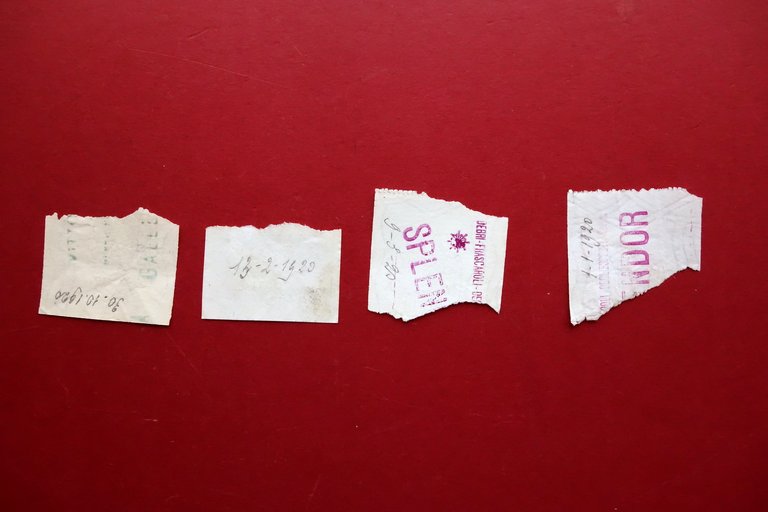 Cinema Splendor Modena 4 Biglietti 1920ca. Strappati per Ingresso