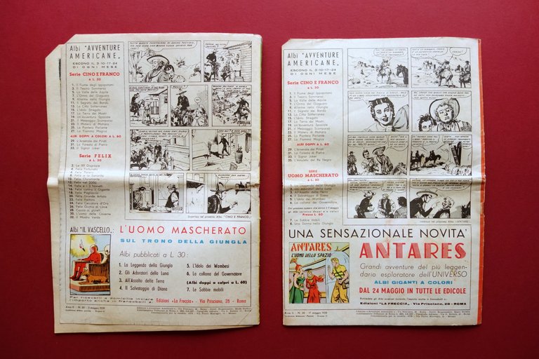 Cino e Franco Avventure Americane 2 Numeri Racconti Completi 1958 …