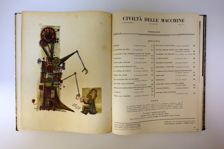 Civiltà delle Macchine Anno I 1953 6 Numeri Annata Completa …