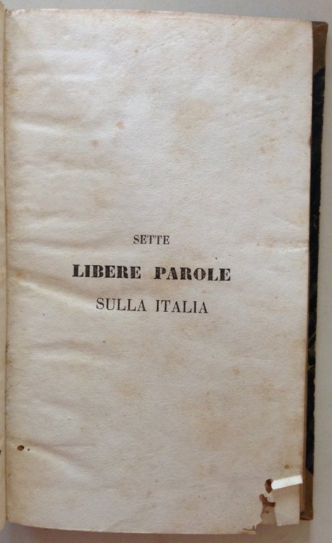 CM Curci Sette Libere Parole di un Italiano Sulla Italia …