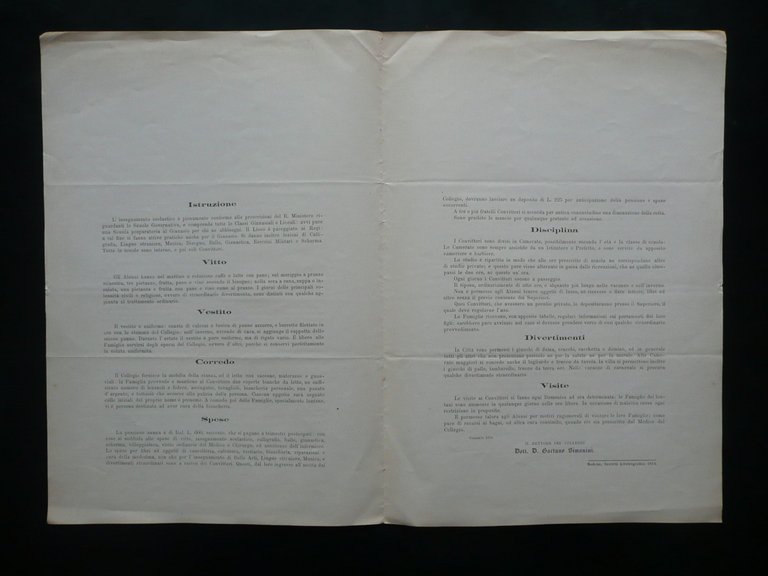 Collegio Convitto S. Carlo in Modena Istruzioni per l'Ammissione Regole … | Immagine Gallery 2