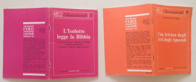 Com Nuovi Tempi L'Isolotto Legge la Bibbia Una Lettura Atti …