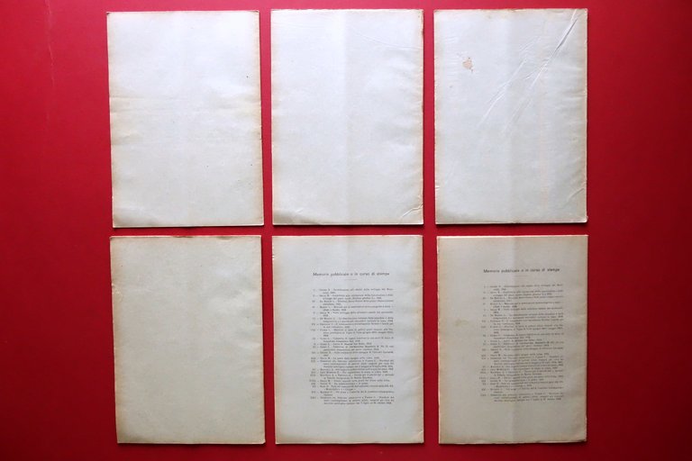 Comitato Talassografico Italiano Bollettino 6 Numeri 1912 Anno Completo