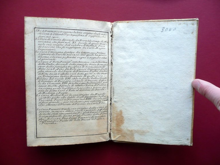 Compendio della Storia Universale Anno 1714 Aristomane Tragio Roma 1725