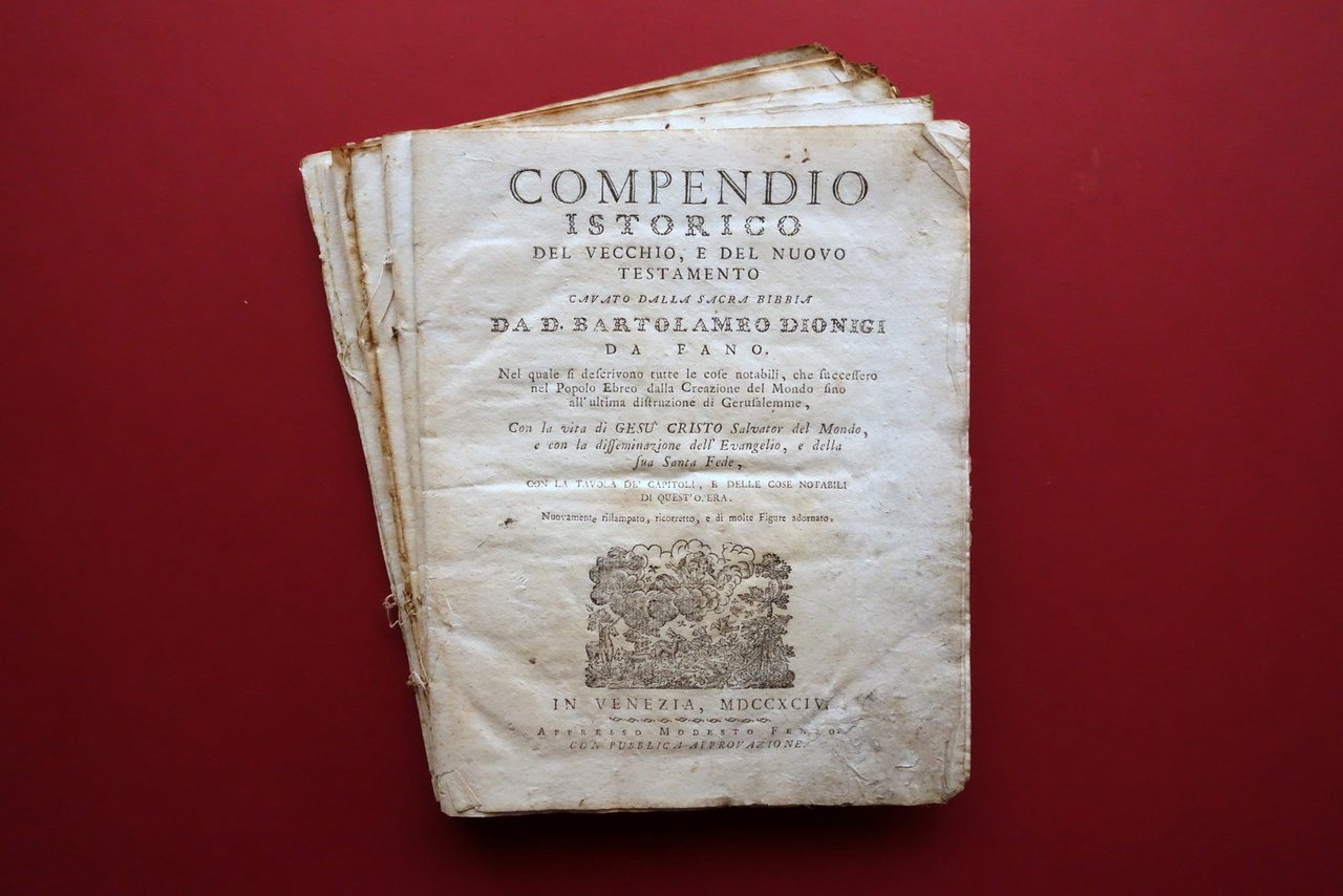 Compendio Storico del Vecchio e Nuovo Testamento B. Dionigi da …