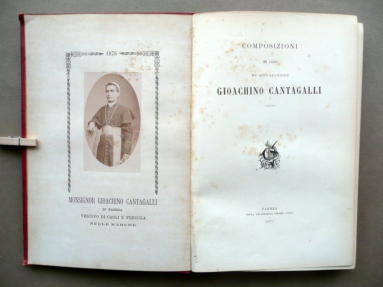 Composizioni in Lode Gioachino Cantagalli Vescovo di Cagli e Pergola … | Immagine Gallery 1