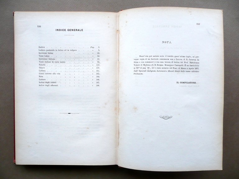 Composizioni in Lode Gioachino Cantagalli Vescovo di Cagli e Pergola … | Immagine Gallery 5