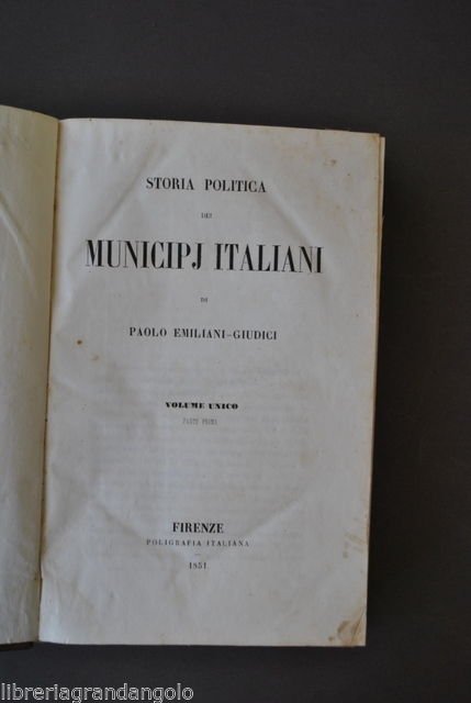 Comuni Medioevo Emiliani Giudici Storia Politica Municipj Italiani Municipi 1851 | Immagine principale