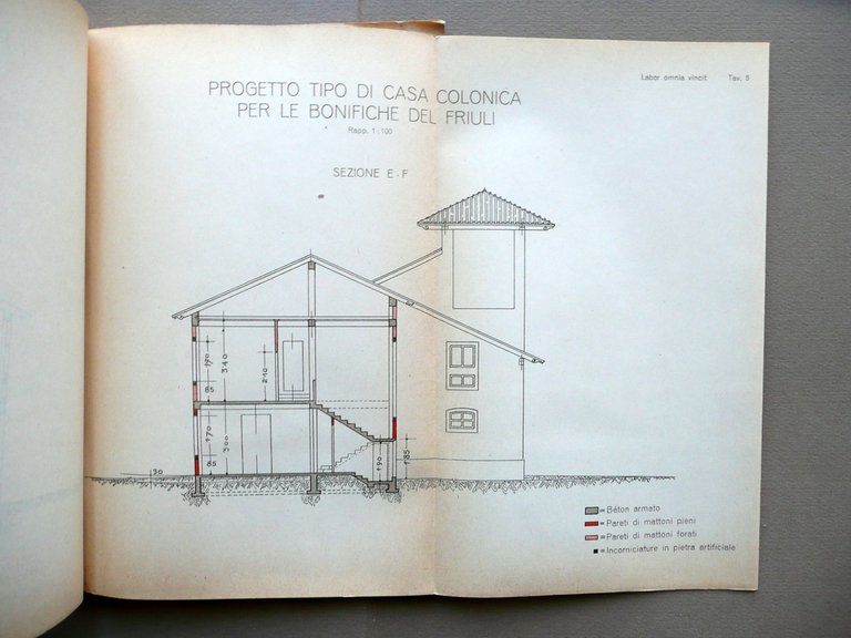 Concorso per Progetto di Casa Colonica Bonifiche del Friuli Lavori …