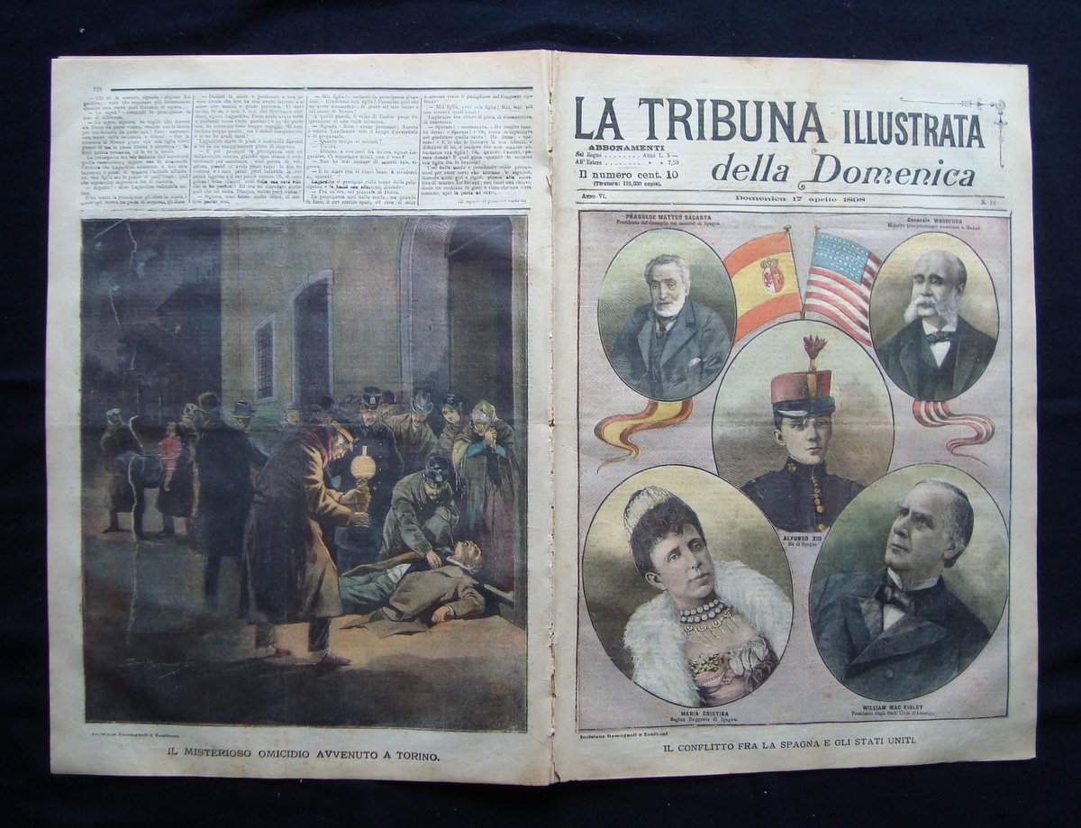 Conflitto fra la Spagna e gli Stati Uniti TRIBUNA ILLUSTRATA … | Immagine principale