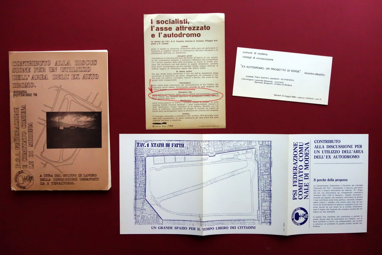 Contributo alla Discussione Utilizzo Area dell'Ex Autodromo Modena 1979 PSI