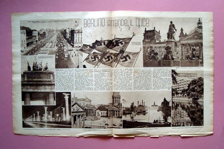 Convegno di Berlino Benito Musolini Adolfo Hitler Il Mattino Illustrato …