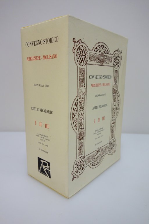 CONVEGNO STORICO ABRUZZESE MOLISANO 1931 3 VOLL RIST. 2008 OTTIMO … | Immagine Gallery 3