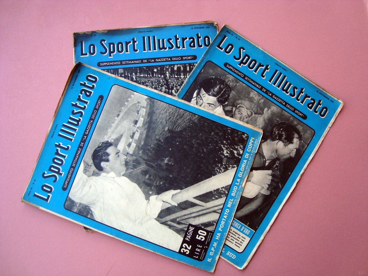 Coppi Fausto 3 numeri Lo Sport Illustrato N.43-46-47 1952 Ciclismo | Immagine principale