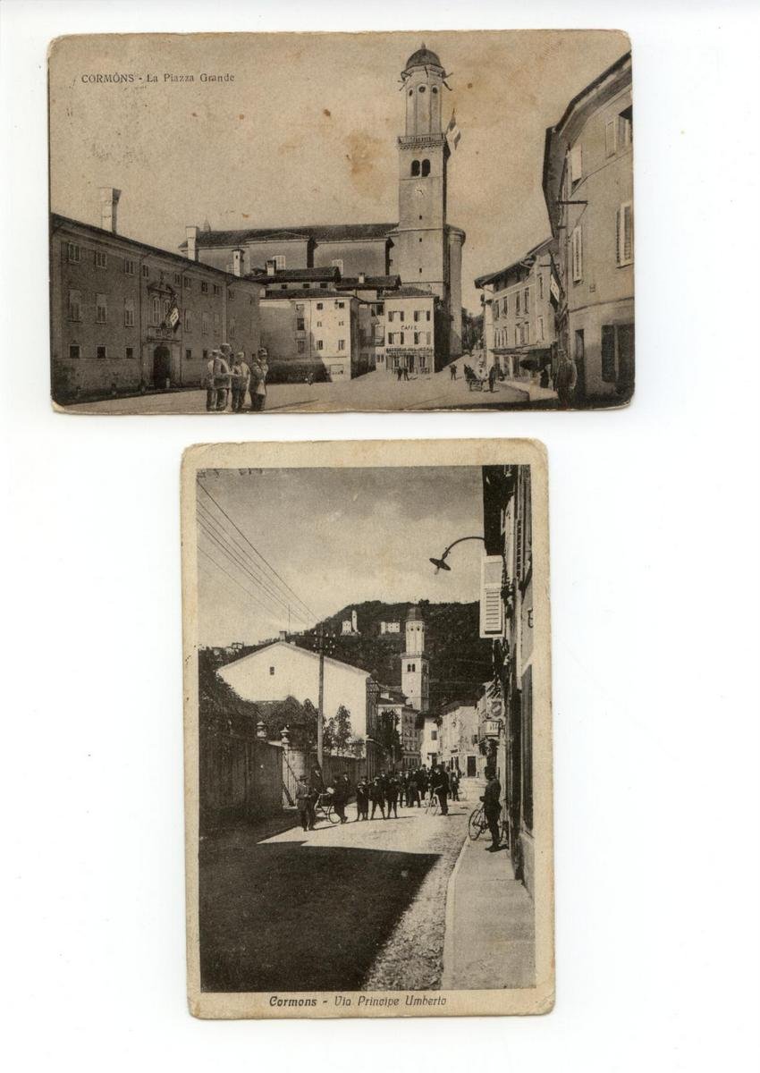 Cormons La Piazza Grande Via Principe Umberto 1917 viaggiata 2 …