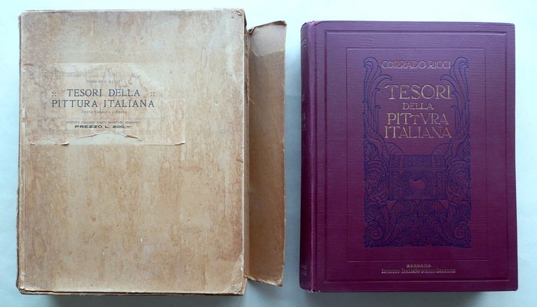 Corrado Ricci Tesori della Pittura Italiana Arti Grafiche Bergamo Anni '20 '30