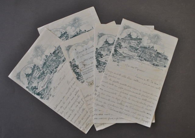 Corrispondenza Carta Intestata Svizzera Mutterhaus Pensionat Menzingen 1910 | Immagine principale