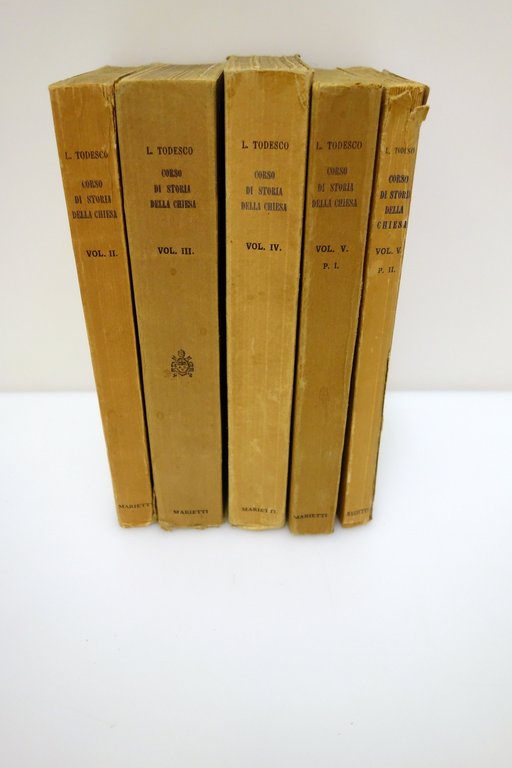 CORSO DI STORIA DELLA CHIESA VOLUMI 2-5 TODESCO MARIETTI 1939 …
