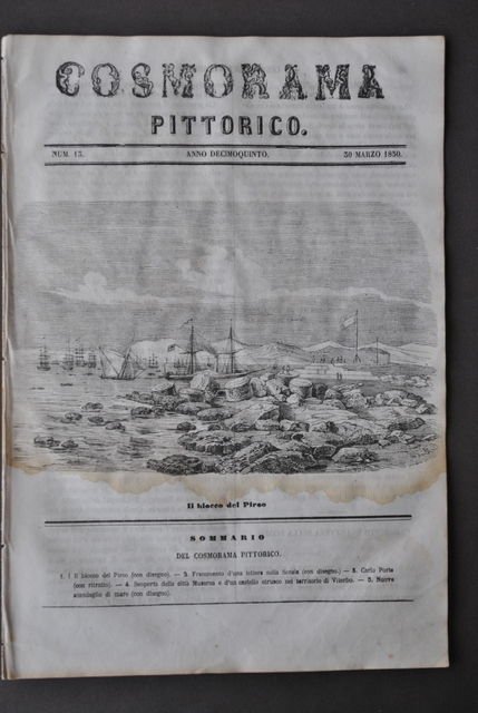 Cosmorama Pittorico Porto Blocco Pireo Grecia Scozia Porta Scandaglio Mare …