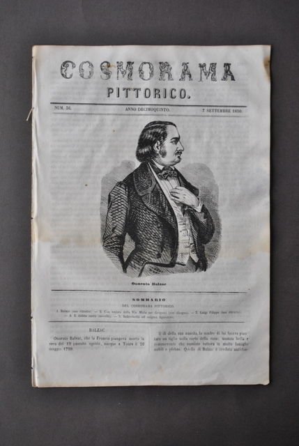 Cosmorama Pittorico Svizzera Grigioni Via Mala Balzac Luigi Filippo 1850 | Immagine principale