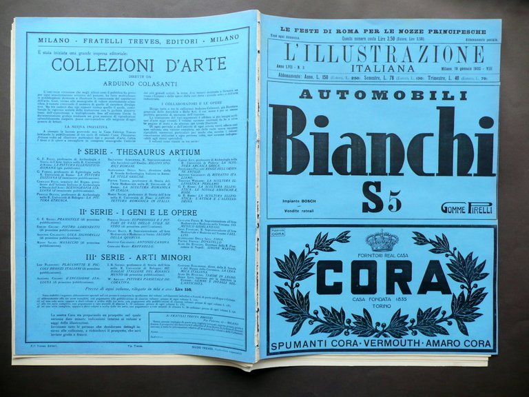Costume di Oliena Sardegna Tavola L'Illustrazione Italiana Nozze Savoia 1930