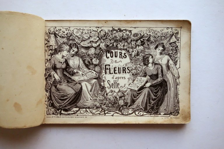 Cours de Fleur d'Apres J. Sette Turgis Paris Met‡ Ottocento … | Immagine Gallery 3