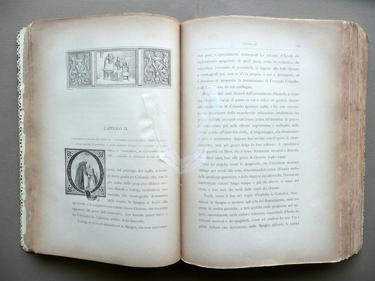 Cristoforo Colombo Osservazioni Critiche Lazzaroni Treves 1892 2 Voll. Autografo